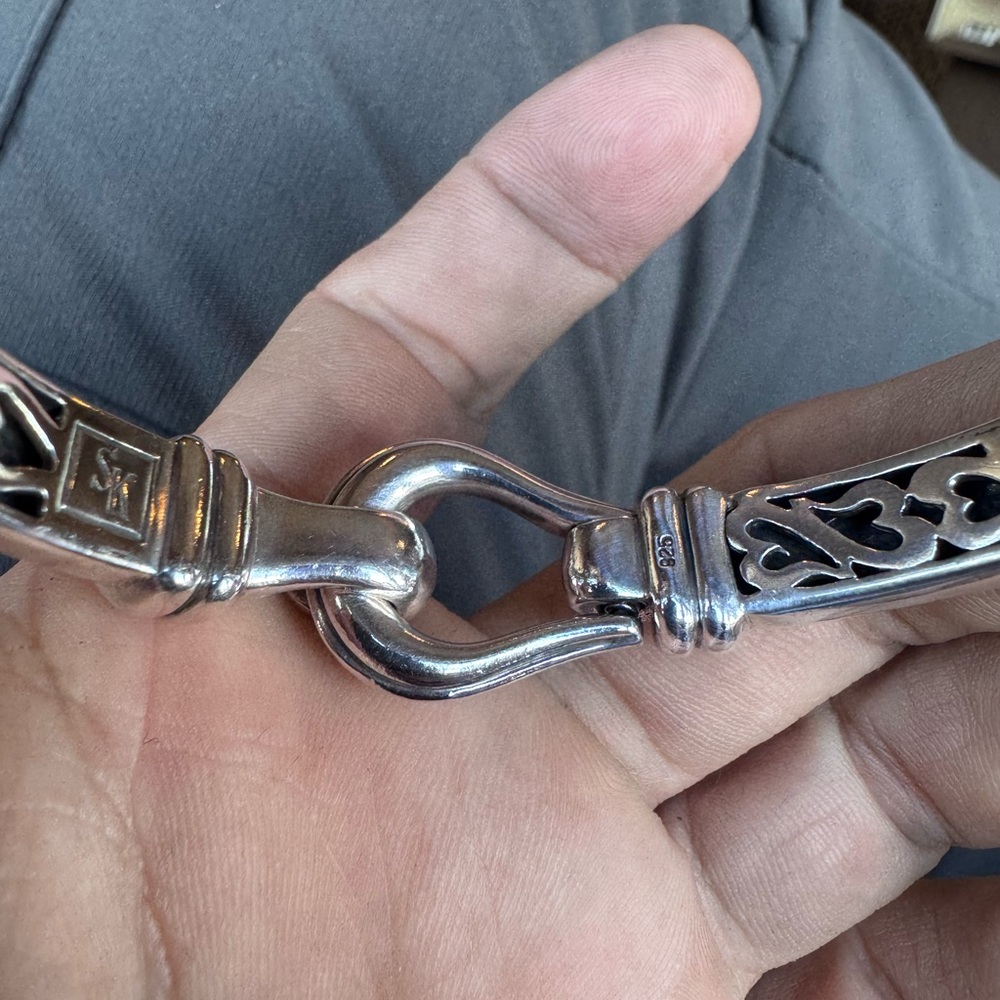 Scott Kay Silver Chain Link Bracelet - Picture 9 of 10